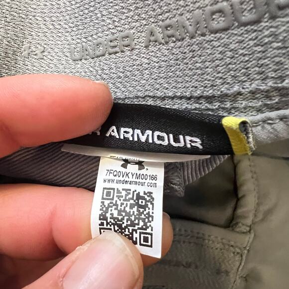 Under Armour Pants Mens 36 X32 Light Gray Performance Golf Straight Leg - Picture 6 of 10